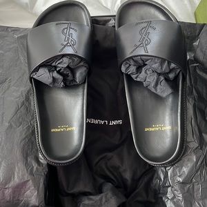 Saint Laurent YSL BLACK SANDALS NWT